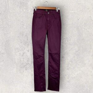 Jen7 7 For All Mankind Purple Slim Straight Jeans Size 0